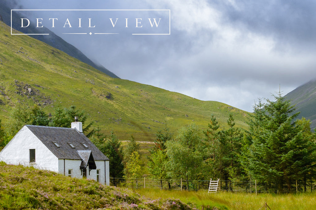 Glencoe Hochland Fotodruck – Dramatische Berglandschaft Wandkunst
