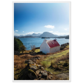 Red-roofed cottage on the rugged Applecross coast in
Scotland