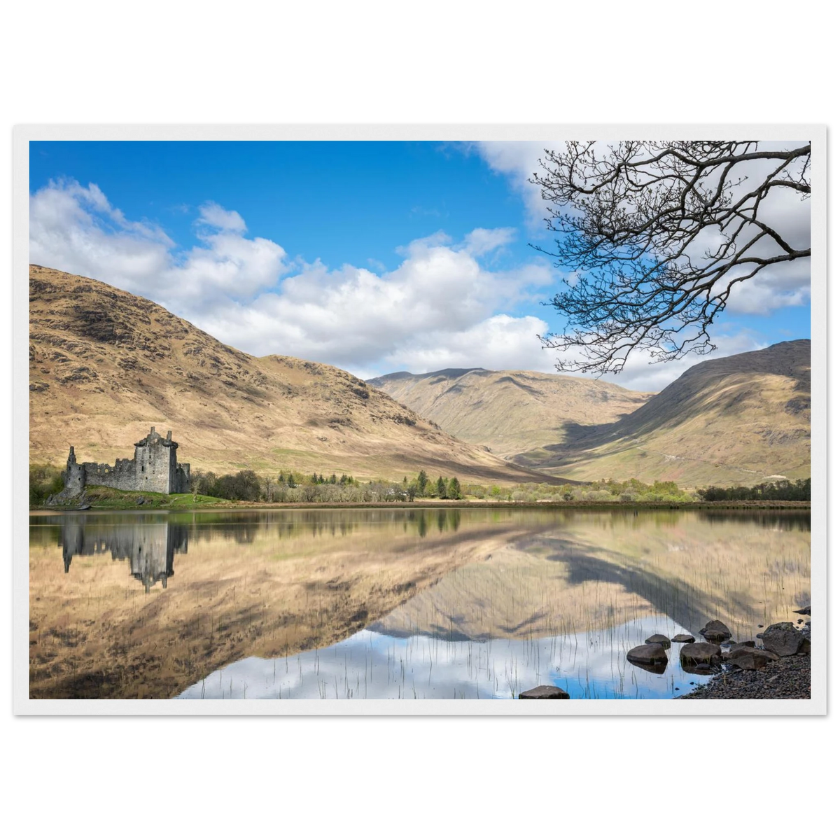 Kilchurn Castle reflected in Loch Awe in the Scottish
Highlands