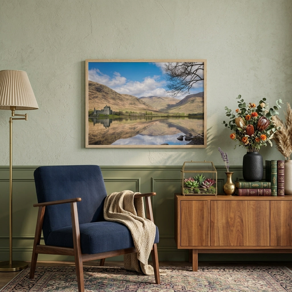 Kilchurn Castle Scotland Photography Print – Castle Landscape Wall Art